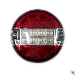 Στρογγυλό Πίσω Φανάρι με 20Led για Φορτηγά και Τρέιλερ 12/24v Ψυχρό Χρώμα Unistar II