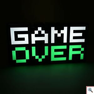 Gaming Διακοσμητικό Φωτιστικό LED USB Game Over