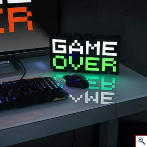 Gaming Διακοσμητικό Φωτιστικό LED USB Game Over