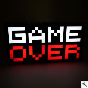 Gaming Διακοσμητικό Φωτιστικό LED USB Game Over