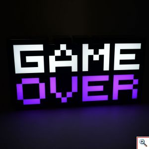 Gaming Διακοσμητικό Φωτιστικό LED USB Game Over