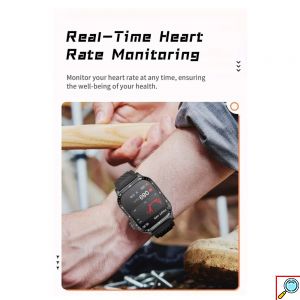 Έξυπνο Ρολόι - Bluetooth Smartwatch με Βηματομετρητή, και Καταγραφή Παλμών Καρδιάς σε Μαύρο Χρώμα