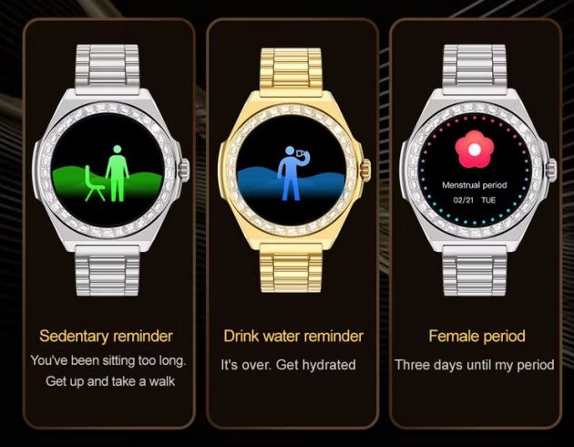 Μεταλλικό Smartwatch με Πολλαπλές Λειτουργίες - Συμβατό με Android & iOS