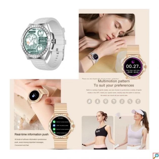 Αδιάβροχο Ρολόι - Mini Smartwatch Ασημί