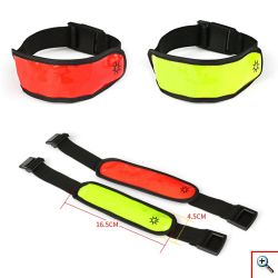 Βραχιόλι Νυκτός Ασφαλείας με Led για ποδηλάτες, αθλητές, clubbers