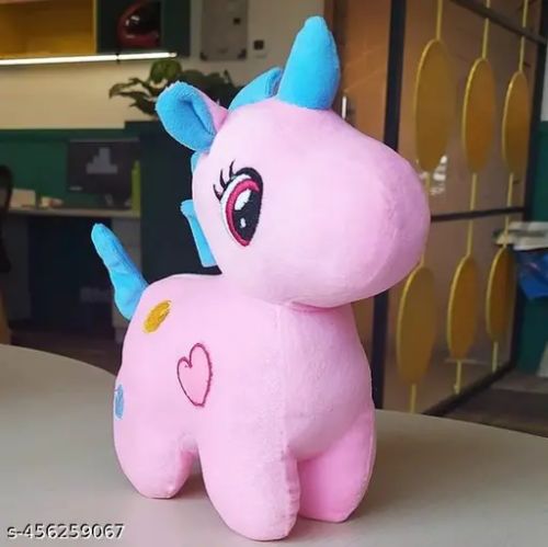 Λούτρινος Μαλακός Ροζ Μονόκερος 36cm - Cute Pink Unicorn