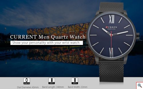 Ανδρικό Ρολόι Curren 8238 - Men Quartz Watch Curren 