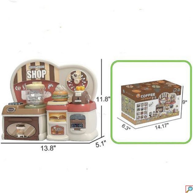 Μαγαζί Καφετέρια και Φούρνος, Παιχνίδι Μίμησης με Ήχο και Φως 65 τεμ.