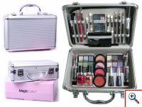 Βαλιτσάκι Μακιγιάζ Magic Color με Καλλυντικά, Πινέλα, Μανό & Καθρεφτάκι
