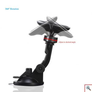 Universal Μαγνητική Βάση Στήριξης Αυτοκίνητου με Βεντούζα για Κινητά, GPS, Mp3