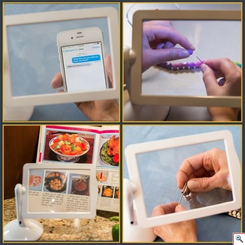 Μεγεθυντικός Φακός Hands Free Magnifier με LED-360 μοιρών