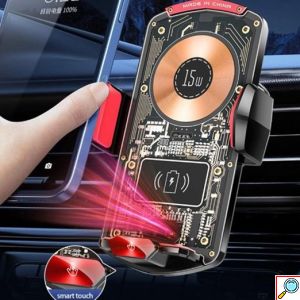 Μαγνητική Βάση Κινητού Αυτοκινήτου Αεραγωγού με Ασύρματη Φόρτιση