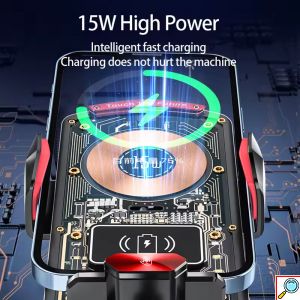 Μαγνητική Βάση Κινητού Αυτοκινήτου Αεραγωγού με Ασύρματη Φόρτιση