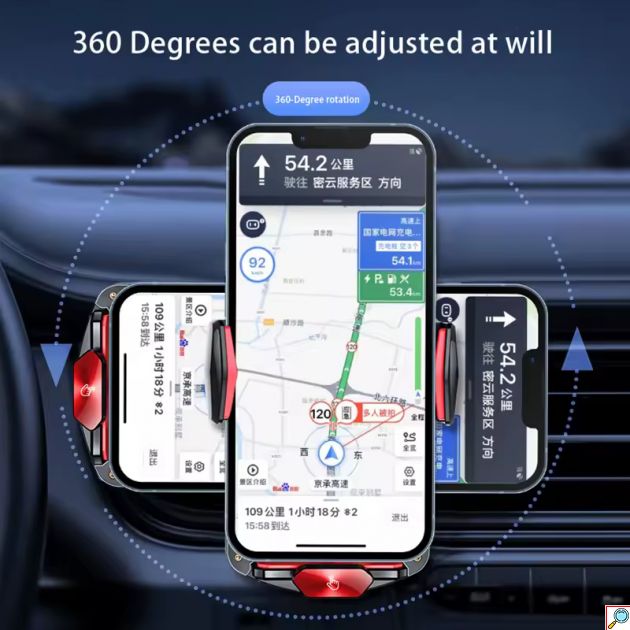 Μαγνητική Βάση Κινητού Αυτοκινήτου Αεραγωγού με Ασύρματη Φόρτιση