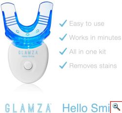 Express Σύστημα Λεύκανσης Δοντιών Glamza Hello Smile + 10ml Whitening Gel