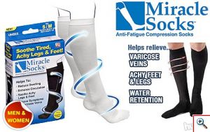 Miracle Socks Κάλτσες Διαβαθμισμένης Συμπίεσης για Ανακούφιση από Πόνους & Πρηξίματα Varisan