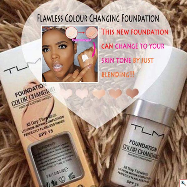 Διαφανές Υγρό Μέικαπ που Προσαρμόζεται στο Χρώμα του Δέρματος - Foundation Color Changing Makeup