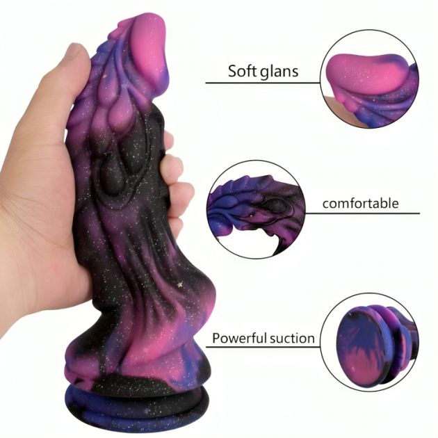 Μαλακό Ρεαλιστικό Dildo Σιλικόνης με Ισχυρή Βεντούζα - 23 εκ
