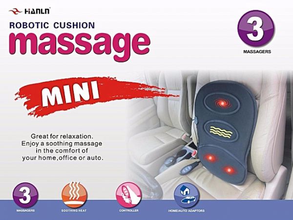 Ηλεκτρικό Θερμαινόμενο Μαξιλάρι Μασάζ Πλάτης - Μέσης για Σπίτι & Αυτοκίνητο