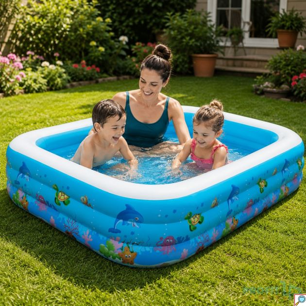 Μεγάλη Παιδική Πισίνα Φουσκωτή 305cm Μπλε - Swimming Pool