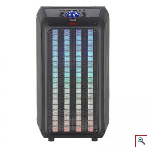 Μεγάλο Φορητό Ηχείο με Μικρόφωνο Καραόκε 30 W με Τιράντες Πλάτης, RGB Εφέ Equalizer, Bluetooth, FM Radio, USB, Κάρτα Μνήμης, Τηλεχειριστήριο, NDR-Q69