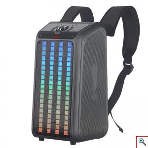 Μεγάλο Φορητό Ηχείο με Μικρόφωνο Καραόκε 30 W με Τιράντες Πλάτης, RGB Εφέ Equalizer, Bluetooth, FM Radio, USB, Κάρτα Μνήμης, Τηλεχειριστήριο, NDR-Q69