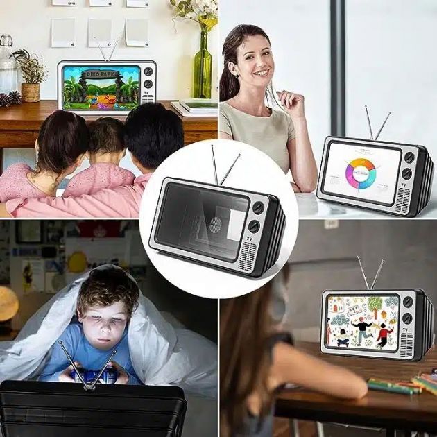 Μεγεθυντικός Φακός Οθόνης 12” Φορητό Home Cinema Κινητού - Θήκη Αύξησης Μεγέθους Οθόνης Κινητού 3D Andowl
