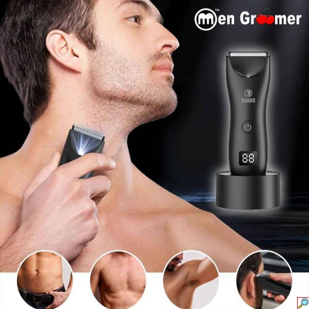 Men Groomer Pro: Η Απόλυτη Εμπειρία Περιποίησης για την Ευαίσθητη Περιοχή - Men Groomer Plus - Επαναφορτιζόμενη Αδιάβροχη Κουρευτική Μηχανή Ξυριστική Σώματος Αντρών, Hair Trimmer με Τεχνολογία Bladelock κατάλληλη και για την Ευαίσθητη Περιοχή -Men-Groomer αντρικη μηχανη για γεννητικα οργανα πεος ορχεις ξυριστικη τριμερ trimmer κουρευτικη ηλεκτρικη δεν κοβει - ξυριστικη μηχανη πεους 