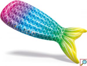 INTEX Φουσκωτό Στρώμα Θαλάσσης - Πισίνας Πολύχρωμη Ουρά Γοργόνας 178x71x18cm
