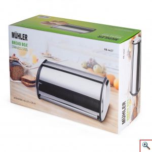 Muhler® Μεταλλική Ανοξείδωτη Ψωμιέρα 44x27x18cm