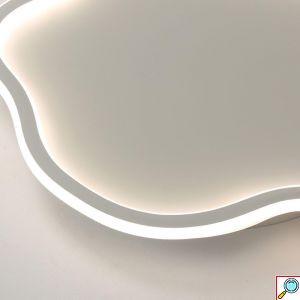 Μεταλλική Πλαφονιέρα Οροφής Σύννεφο 50x46cm 43W 3040LM 220V με Ενσωματωμένα LED σε Ψυχρό Λευκό Φωτισμό 6500K - Universo