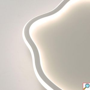 Μεταλλική Πλαφονιέρα Οροφής Σύννεφο 50x46cm 43W 3040LM 220V με Ενσωματωμένα LED σε Ψυχρό Λευκό Φωτισμό 6500K - Universo