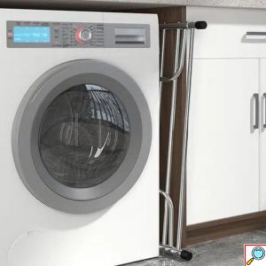 Μεταλλική Απλώστρα Ρούχων από Ανοξείδωτο Ατσάλι για Κάγκελο Μπαλκονιού 63 x 110cm