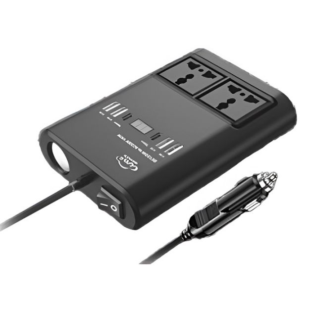 Μετατροπέας Ρεύματος Αυτοκινήτου 12V σε 220V με 2 Πρίζες USB