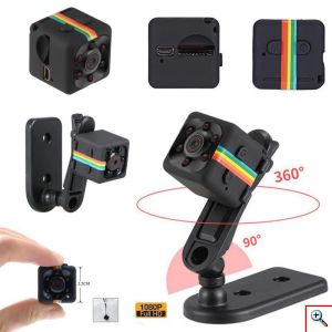 Μικροσκοπική Action Κάμερα Παρακολούθησης με Νυχτερινή Λήψη, Φακό 140°, Full HD 1080p, 12 Megapixel, Μικρόφωνο & Αισθητήρα Κίνησης, Mini DV SQ11 OEM