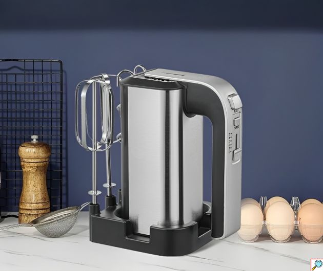 Μίξερ Χειρός 5 Ταχυτήτων με Αναδευτήρες & Γάντζους Ζύμης- 800W