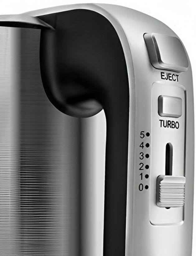 Μίξερ Χειρός 5 Ταχυτήτων με Αναδευτήρες & Γάντζους Ζύμης- 800W