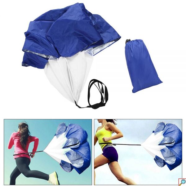 Μίνι Αλεξίπτωτο Αντίστασης για Προπόνηση Τρεξίματος με Αντίσταση 5-15kg & Θήκη Μεταφοράς σε Διάφορα Χρώματα