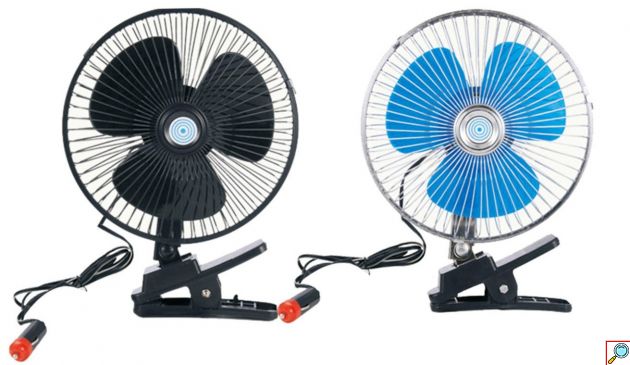 Mini Ανεμιστήρας Αυτοκινήτου 24V 20cm με Κλιπ Στήριξης - KMT Tools