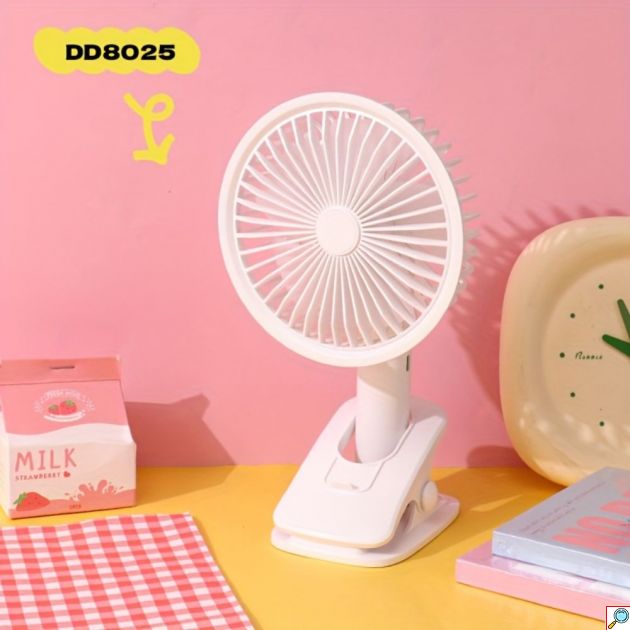 Mini Ανεμιστήρας USB με Κλιπ και LED Φωτισμό Diandi Επαναφορτιζόμενος