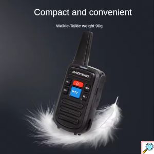 Μίνι Ασύρματοι Φορητοί Πομποδέκτες Walkie Talkie Χωρίς Οθόνη - Αμφίδρομη Eνδοεπικοινωνία UHF - VHF Σετ 2 τεμαχίων - Baofeng