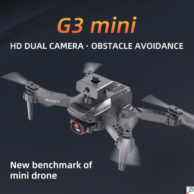 Mini Drone Με Διπλή Κάμερα HD Και Αποφυγή Εμποδίων PiHOT