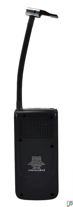 Μίνι Επαναφορτιζόμενο Κομπρεσέρ Αέρος 60W - Powerbank 4000 mAh και Φακός με Οθόνη Ψηφιακών Ενδείξεων Moxom