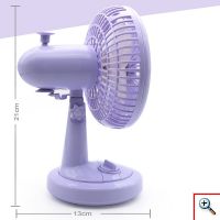 Μίνι Επιτραπέζιος Φορητός Ανεμιστήρας Γραφείου USB 13εκ. με Περιστροφική Κίνηση 100ο