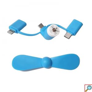 Μινί Ανεμιστηράκι για Κινητά USB Type C, Micro USB και Lightning.