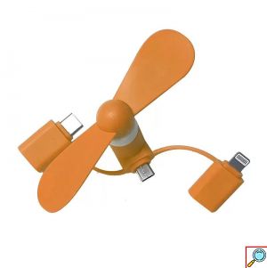 Μινί Ανεμιστηράκι για Κινητά USB Type C, Micro USB και Lightning.