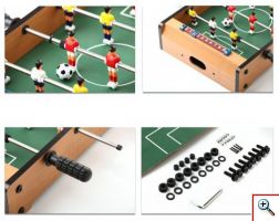 Επιτραπέζιο Ξύλινο Ποδοσφαιράκι 50εκ με 18 παίκτες