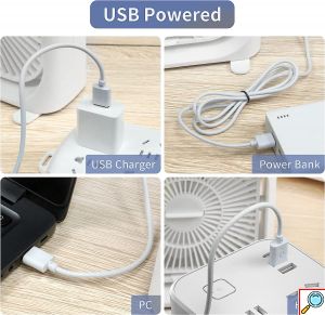 Mini Φορητό Κλιματιστικό - Ανεμιστήρας Ψύξης 10W με Spray Νερού, LED Φωτισμό, 3 Ταχύτητες Αέρα & 5 Οπές Ομίχλης