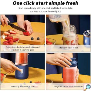 Mini Φορητό Πολυλειτουργικό Μπλέντερ 40W με 2 Δοχεία 0.3L - Arrango 