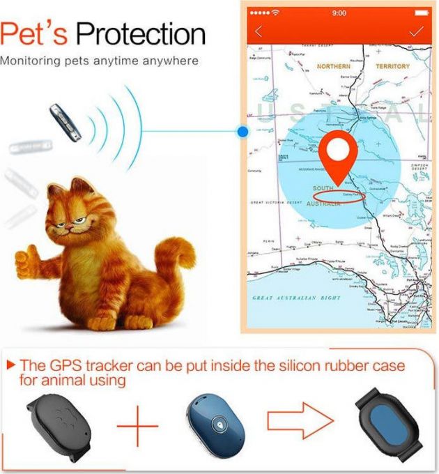 Mini GPS Tracker GSM/LBS - Αδιάβροχη Συσκευή Εντοπισμού με SOS & Εφαρμογή για Κινητό
